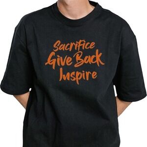Cole Apparel Sacrifice Give Back Inspire Motivational Graphic T-Shirt